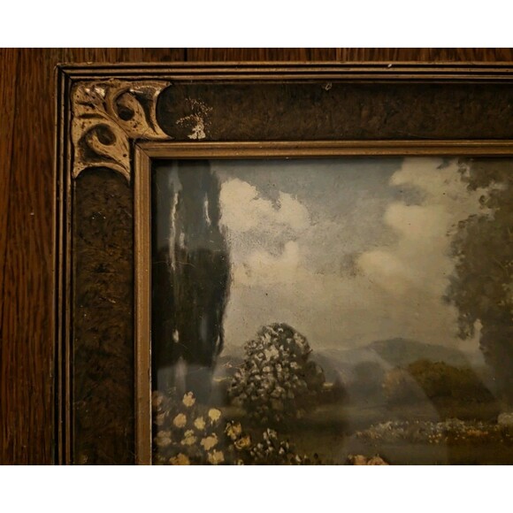 Vintage R Atkinson Fox Framed Print "Garden of Love" - Picture 4 of 7